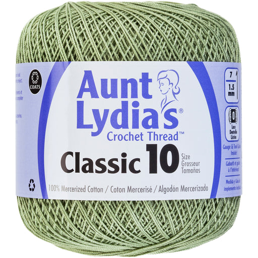 Aunt Lydia's Classic Crochet Thread Size 10-Frosty Green