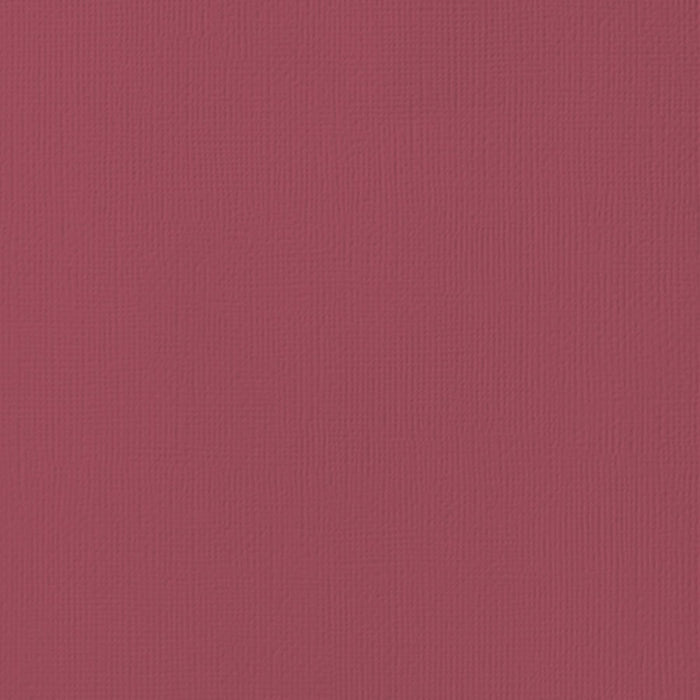 American Crafts - 12"x12" Textured Cardstock - Pomegranate (1sheets)