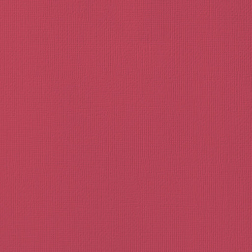 American Crafts - 12"x12" Textured Cardstock - Crimson (1 sheets)