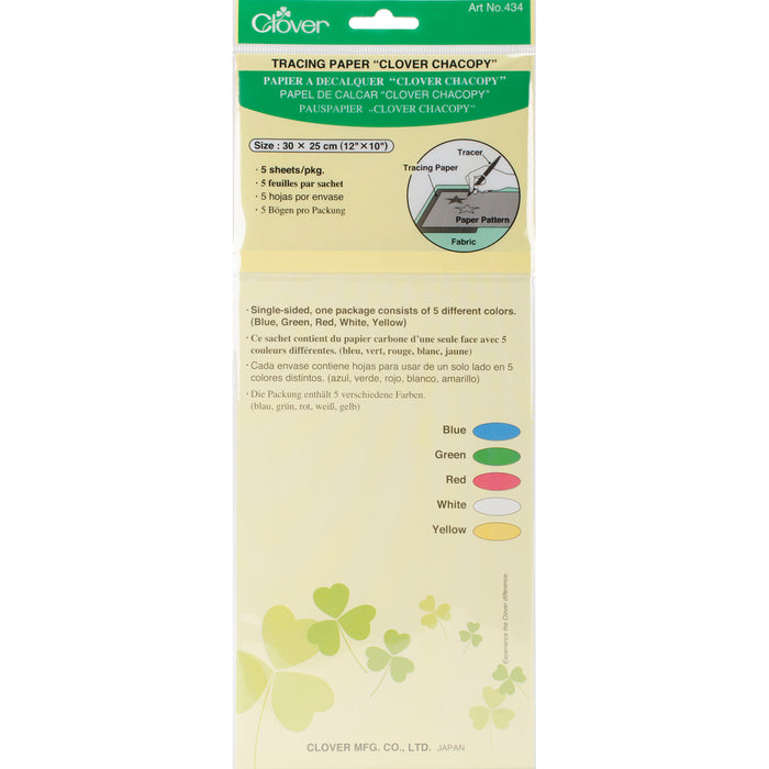 Clover Chacopy Tracing Paper 5/Pkg-12"X10"