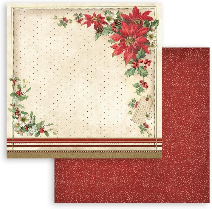 Stamperia - DS-Paper Pack 8"x8" 10/Pkg - Classic Christmas