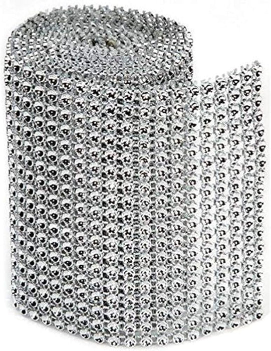 Darice Bling On A Roll - 3mm by 1-Yard, 18 Rows, Silver