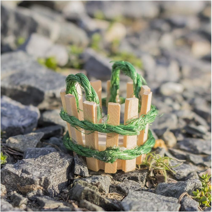 Darice Timeless Minatures Slatted Basket Decoration 1-in