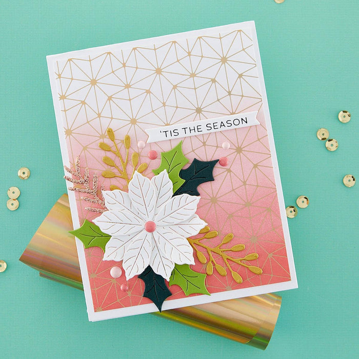 Spellbinders - Glimmer Monoline Stars Hot Foil Plate - Glimmer for the Holidays Collection