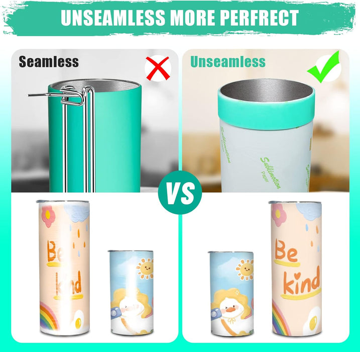 Silicone Sublimation Bands Kit for 20oz, 30oz Skinny Straight Tumblers