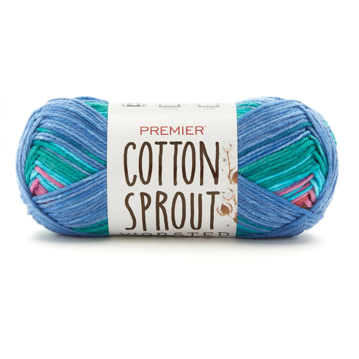 Premier Cotton Sprout Worsted Multi Yarn-Luau