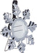 Kate Aspen - Snowflake Place Card Holder and Ornament (Set of 4)