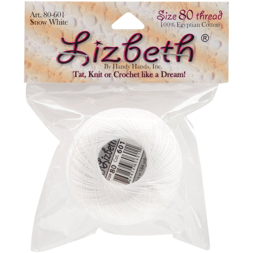 Handy Hands Lizbeth Cordonnet Cotton Size 80-White