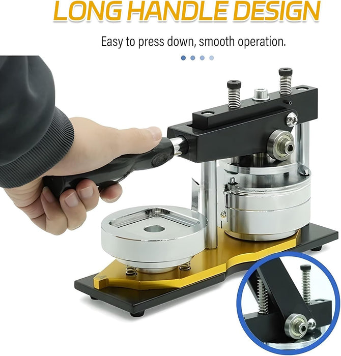 Fridge Magnet and Badge Machine with Cutter - 50mm x 50mm Plus Extra Refills