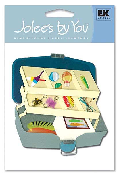 Ek Success - Jolee's Boutique - Dimensional Stickers - Tackle Box with Gear