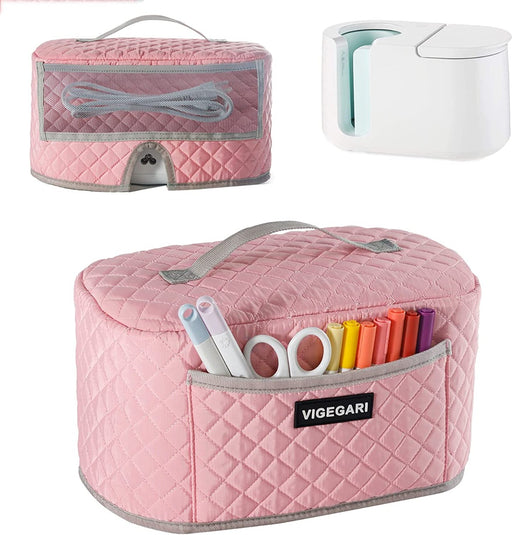 Dust Cover for Cricut Mug Press (with a Front Pocket) - Quilted Pink by Vigegari