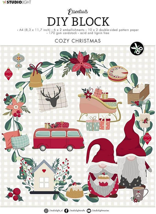 Studio Light - Essentials DIY block A4 - Cozy Christmas Nr.14