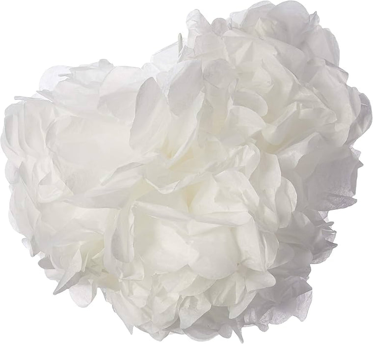Weddingstar - Celebration Peonies - Large Tissue Paper Flowers - White - 2 piece
