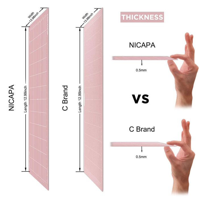 Nicapa - Cutting Mat for Cricut, FabricGrip Mat - 12" x 12" (1pc)