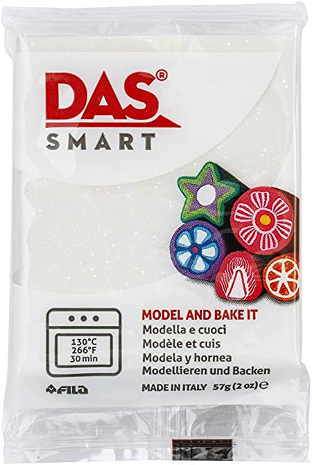 DAS Smart - Polymer Clay - 57gram - Special - Glitter White