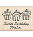 Inkadinkado - Wood Mounted Stamp - Sweet Birthday Wishes