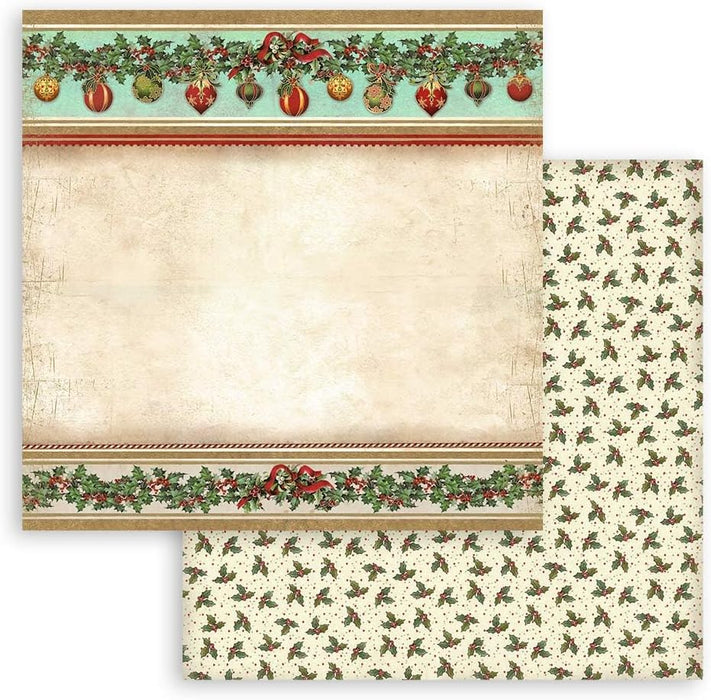 Stamperia - DS-Paper Pack 8"x8" 10/Pkg - Classic Christmas
