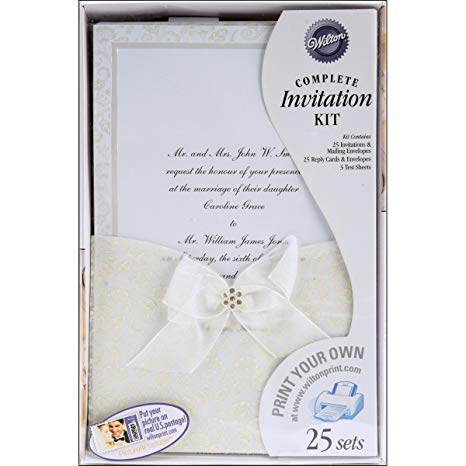 Wilton - Print-Your-Own Invitations Kit - Happy Day, 25 ct.