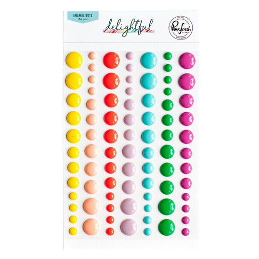 PinkFresh Enamel Dot Stickers-Delightful