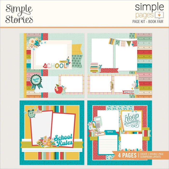 Simple Stories Simple Pages Page Kit 12x12 Book Fair