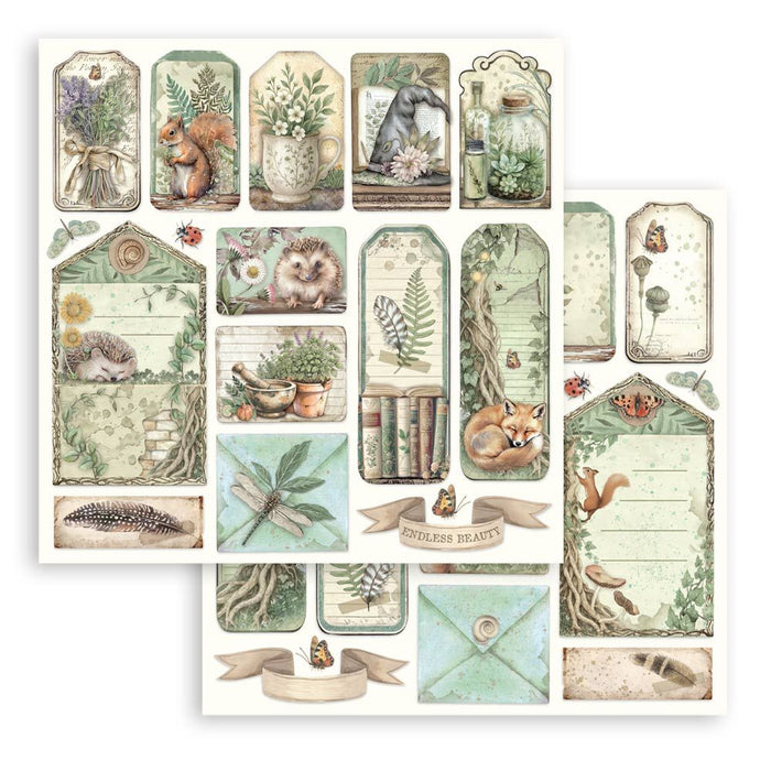 Stamperia - DS-Paper Pack 12"x12" 10/Pkg - Herbarium Silvae