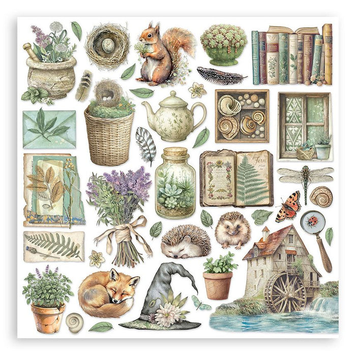 Stamperia - DS-Paper Pack 12"x12" 10/Pkg - Herbarium Silvae