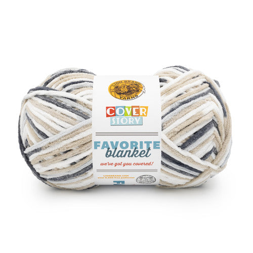 Lion Brand Cover Story Favorite Blanket Yarn-Pebble Beach