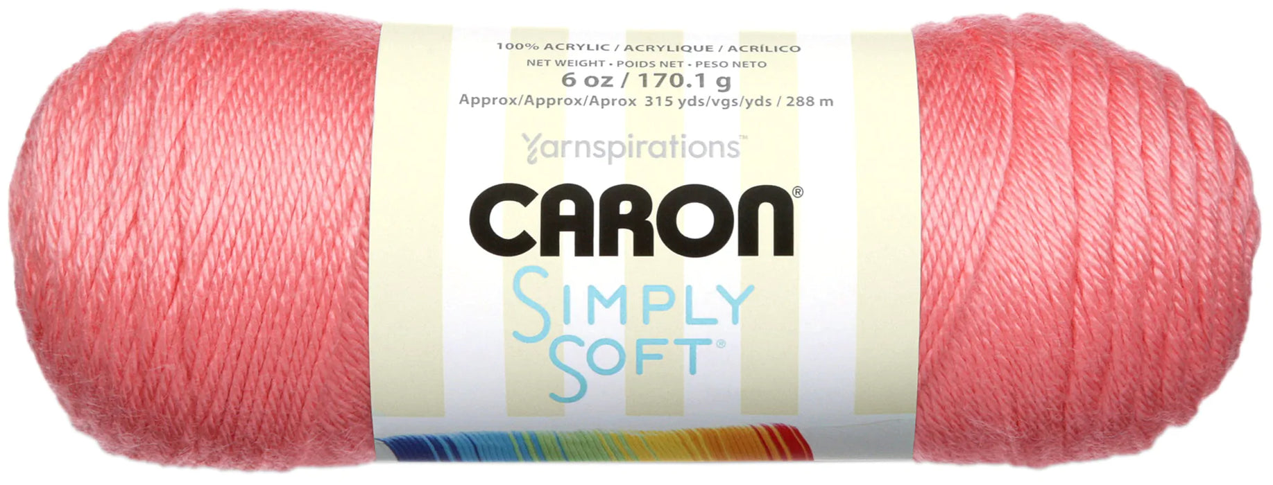 Caron Simply Soft Collection Yarn-Strawberry