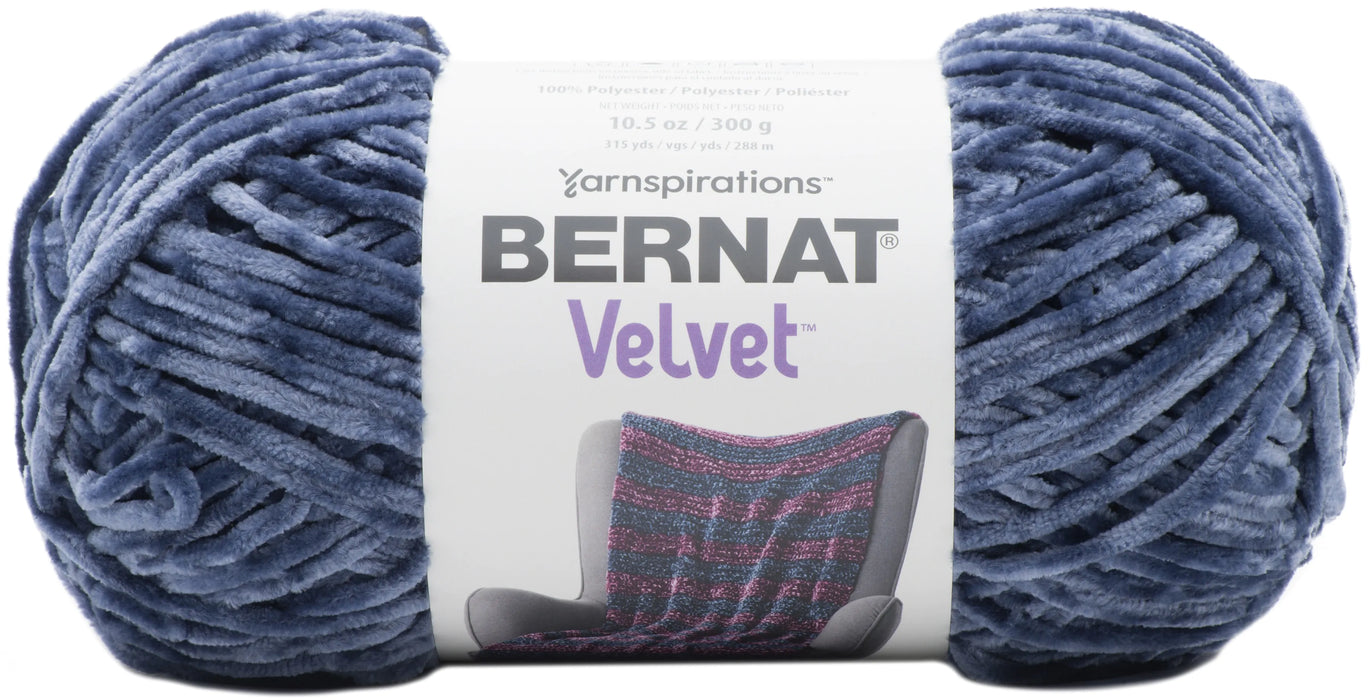 Bernat Velvet Yarn-Indigo Velvet