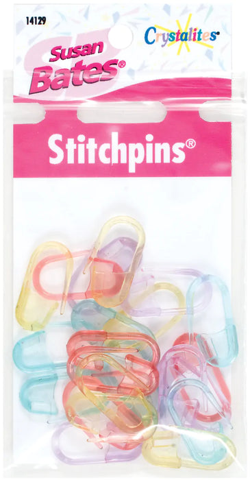 Susan Bates Crystalites Stitchpins-24/Pkg