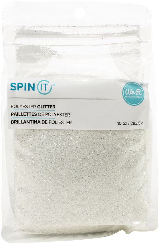 We R Memory Keepers Spin It Extra Fine Glitter 10oz-White