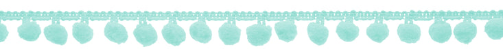 Simplicity Pom Pom Fringe 3/4"X4'-Light Teal