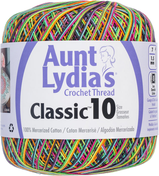 Aunt Lydia's Classic Crochet Thread Size 10-Blacklight