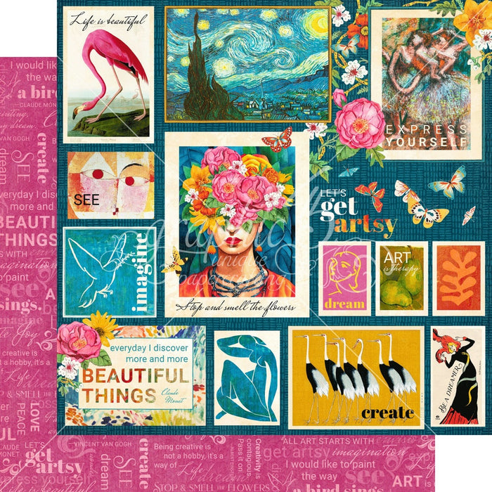 Let's Get Artsy Double-Sided Cardstock 12"X12"-Let's Get Artsy