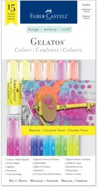 Faber-Castell - Watersoluble Crayons Gelatos - 15Set