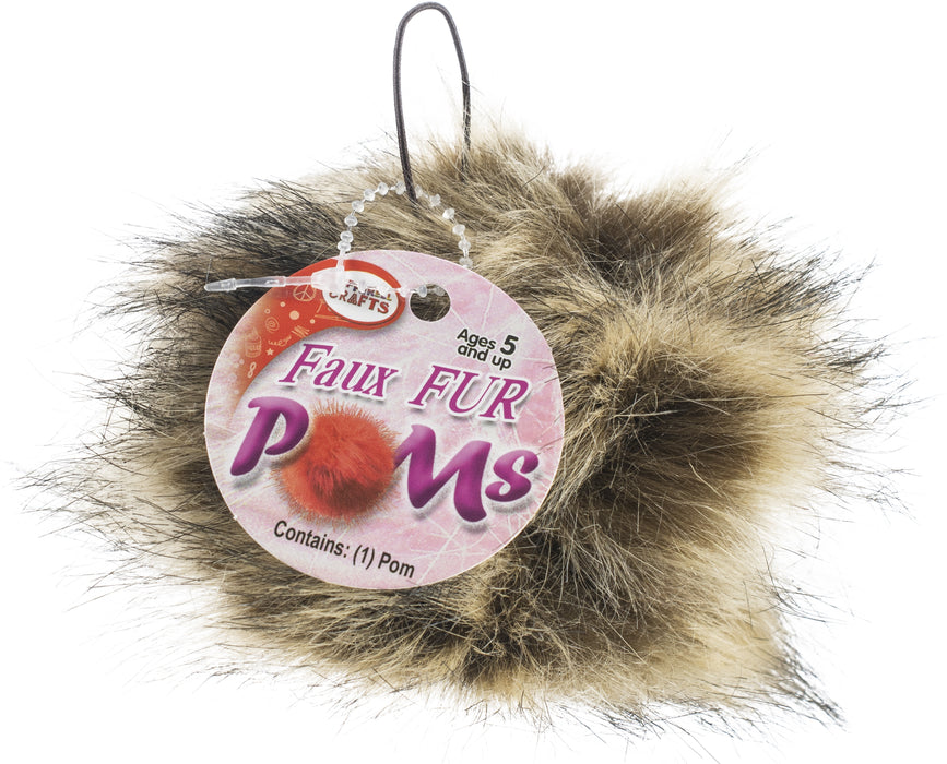 Pepperell Braiding Faux Fur Pom With Loop-Shepherd