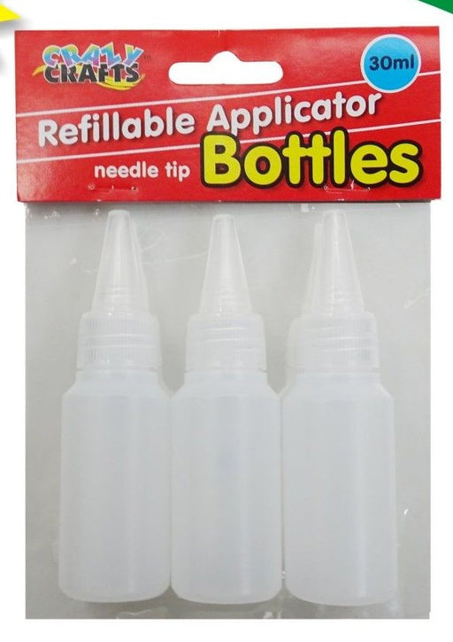 Crazy Crafts - Refillable Applicator Bottles - Needle Tip - 30ml