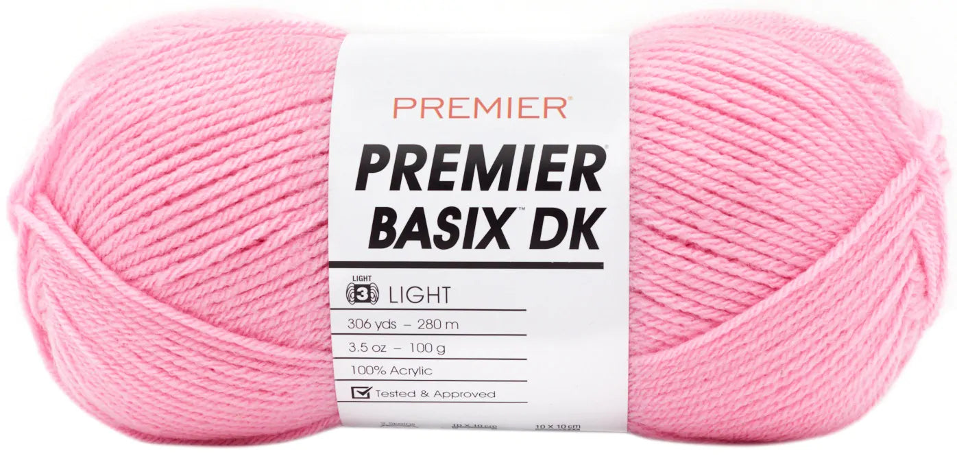 Premier Yarns Basix DK Yarn-Bubblegum