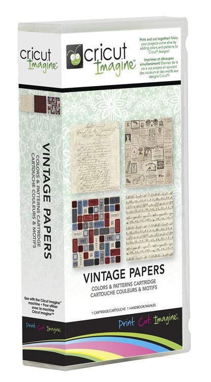 Cricut Cartridges - Imagine Machine - Colors & Patterns - Vintage Papers