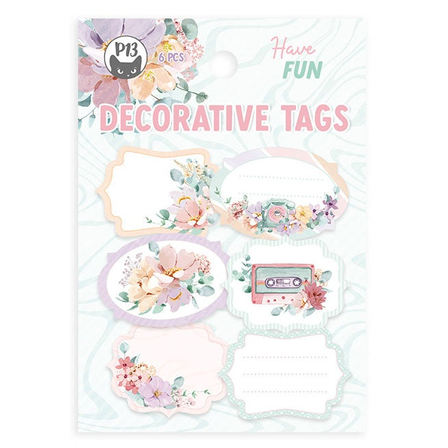 Have Fun Double-Sided Cardstock Tags 6/Pkg-#04