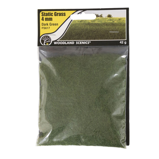 Woodland Scenic Static Grass 4mm-Dark Green