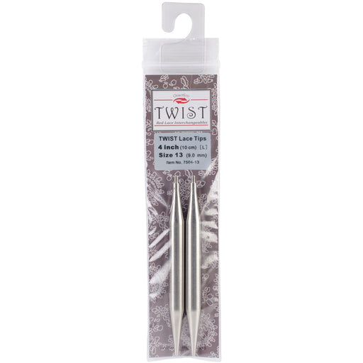 ChiaoGoo TWIST Red Lace Interchangeable Tips 4"-Size 13/9mm