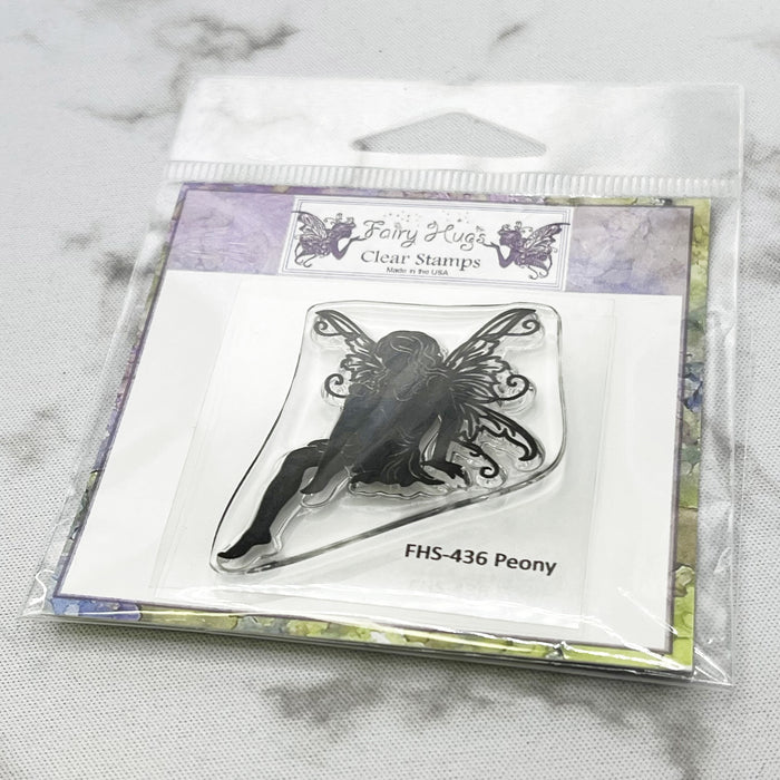 Fairy Hugs Clear Stamps-Peony