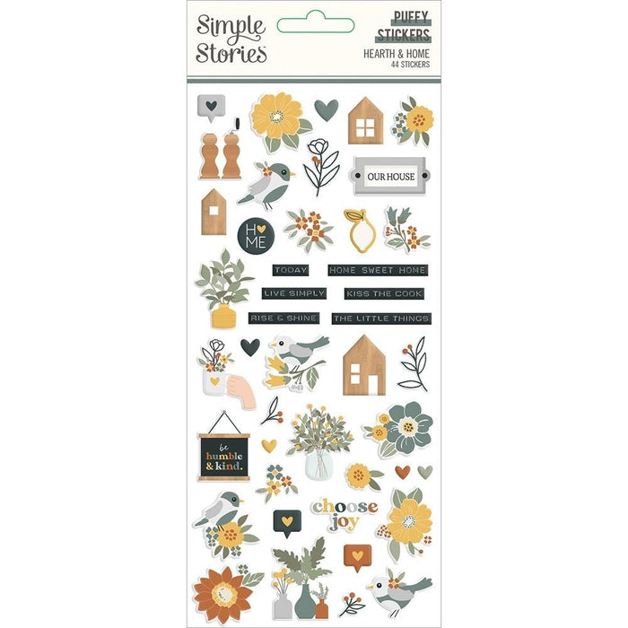 Simple Stories - Hearth & Home Collection Puffy Stickers