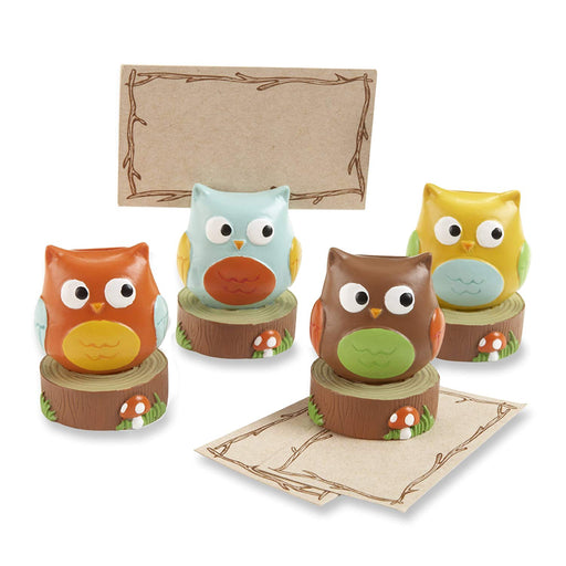 Kate Aspen - "Whooo's the Cutest" Baby Owl Place Card/Photo Holder (Set of 4 Assorted)