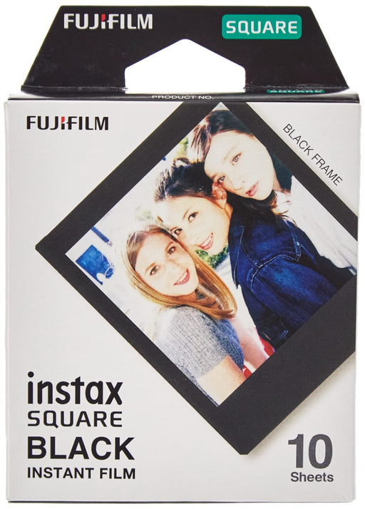 Fujifilm - Instax - Instant Film - Square Black Frame - 10 sheets