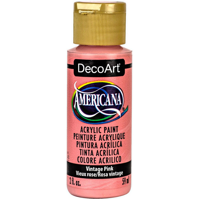 DecoArt Americana Acrylic Paint 2oz-Vintage Pink