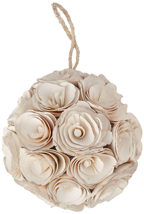 Wedding Star - Natural White - Floral Pomander Wedding Kissing Ball