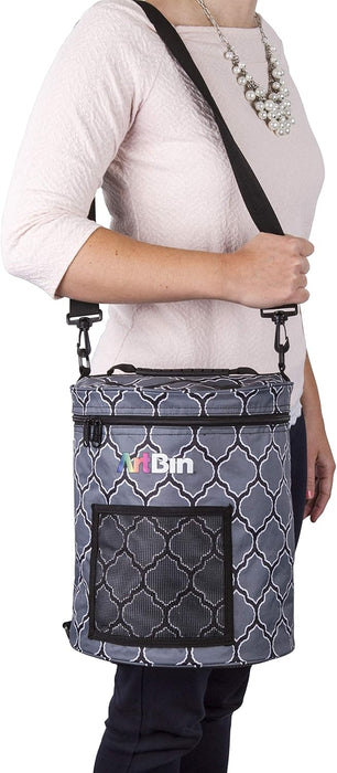 ArtBin Yarn Drum 12"X12.75" Gray Print