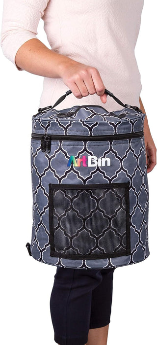ArtBin Yarn Drum 12"X12.75" Gray Print